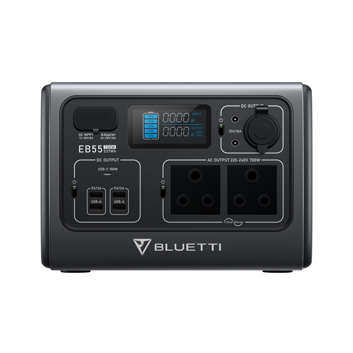 BLUETTI EB55 | Compact Portable Power Station with 700W Power and 537Wh Capacity