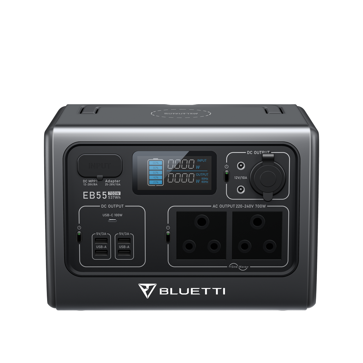 BLUETTI EB55 | Compact Portable Power Station with 700W Power and 537Wh Capacity