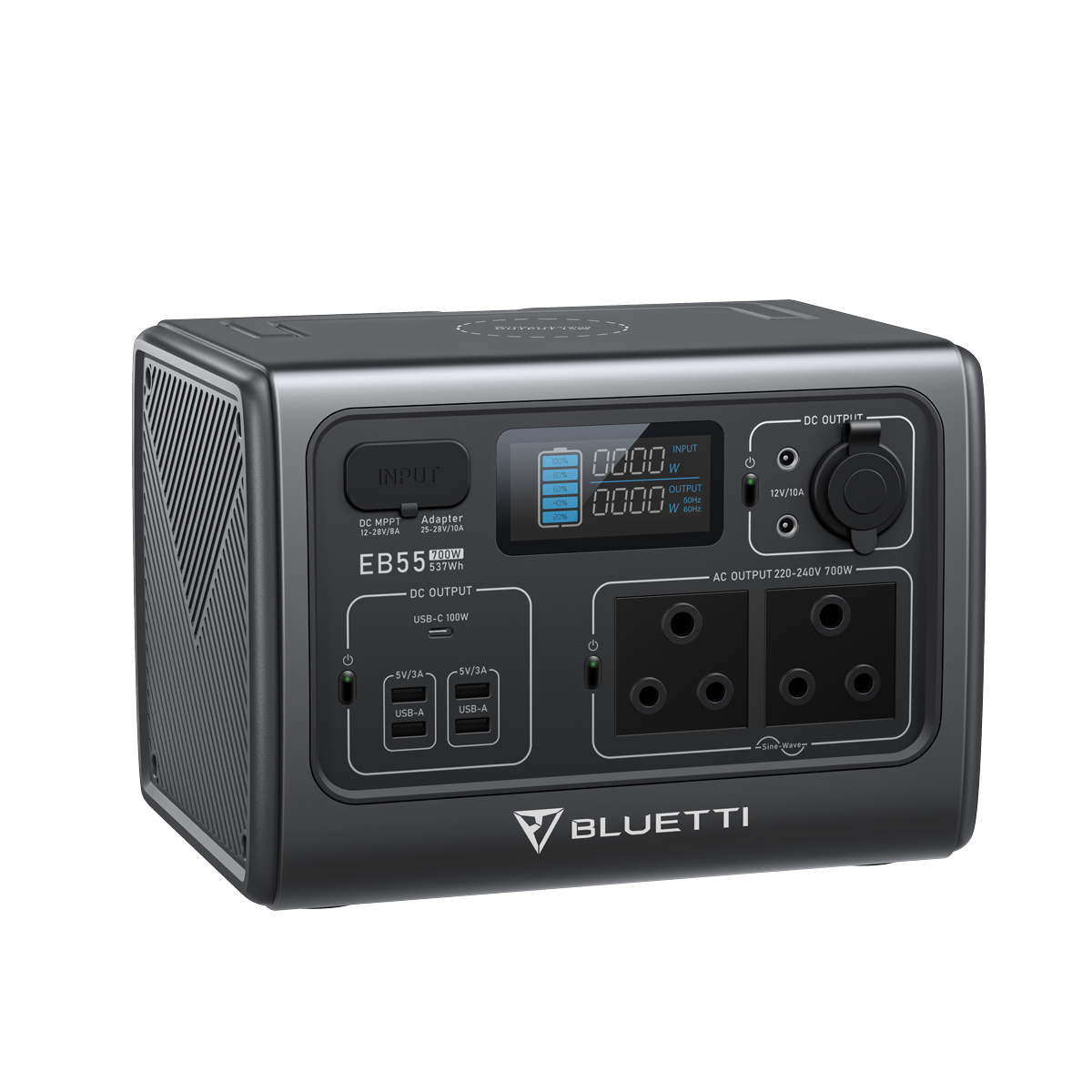 BLUETTI EB55 | Compact Portable Power Station with 700W Power and 537Wh Capacity