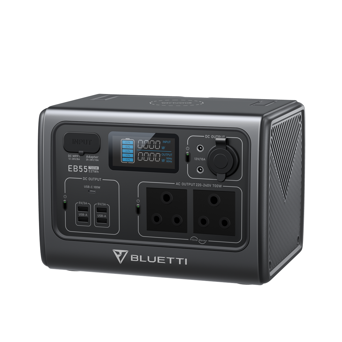 BLUETTI EB55 | Compact Portable Power Station with 700W Power and 537Wh Capacity